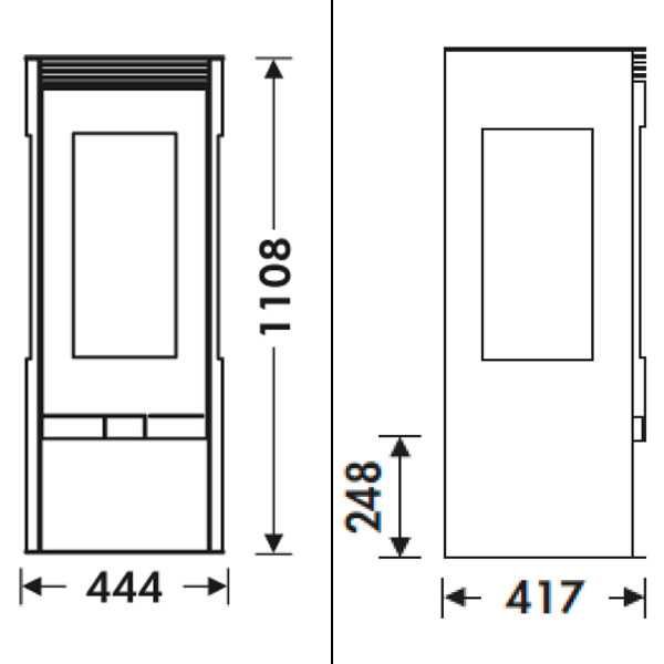 Salamandra Juan Panadero ALBA EcoDesign 9,5Kw