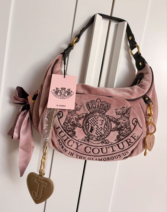 Różowa Torebka Juicy Couture Hobo Bag Nowa Viral!