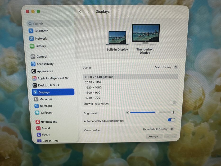 Monitor Apple Thunderbolt Display