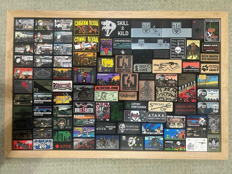 Велкро панель з рамкою для патчів,шевронів velcro для патчей шевронов