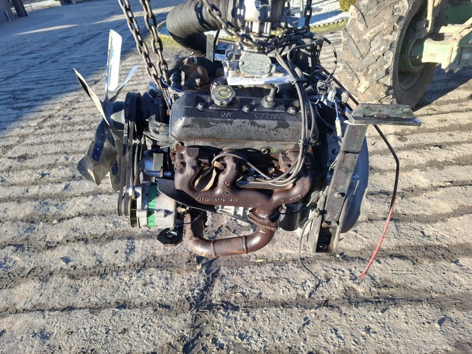 Silnik v6 vortec GM 4.3 wózek maszynowy v 6 wentylator  alternator