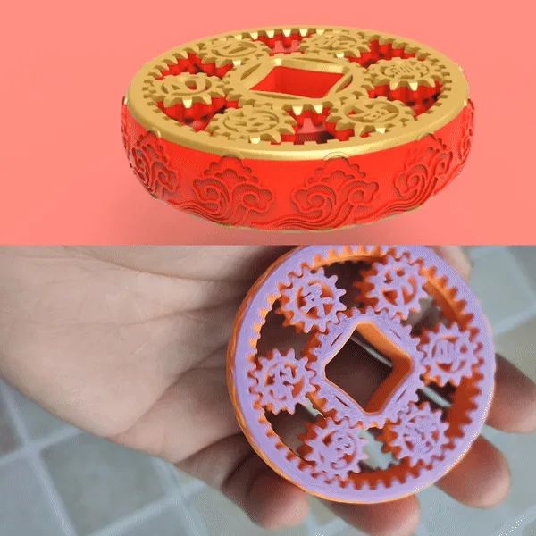 Spinner Engrenagens Planeta Ano Novo Chinês