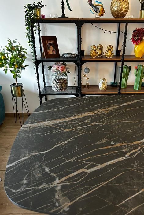 Mesa de Jantar oval 160x99  (extensível + 40cm)