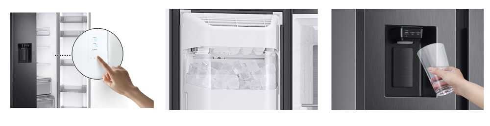 Lodówka Samsung RS68A884CB1 Side by Side No frost 178cm dystr. wody.