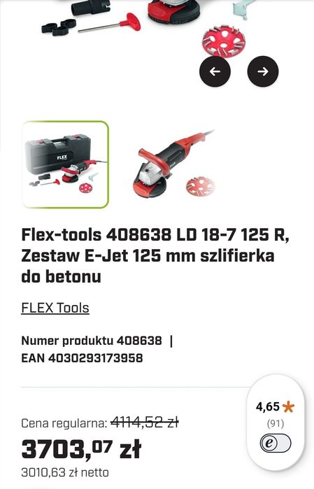 Szlifierka do betonu Flex LD 18-7  125 R
