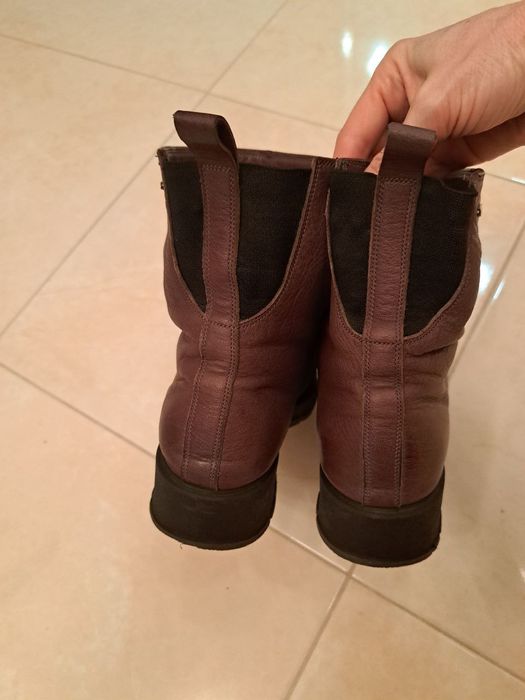 Зимові сапожки шкіряні