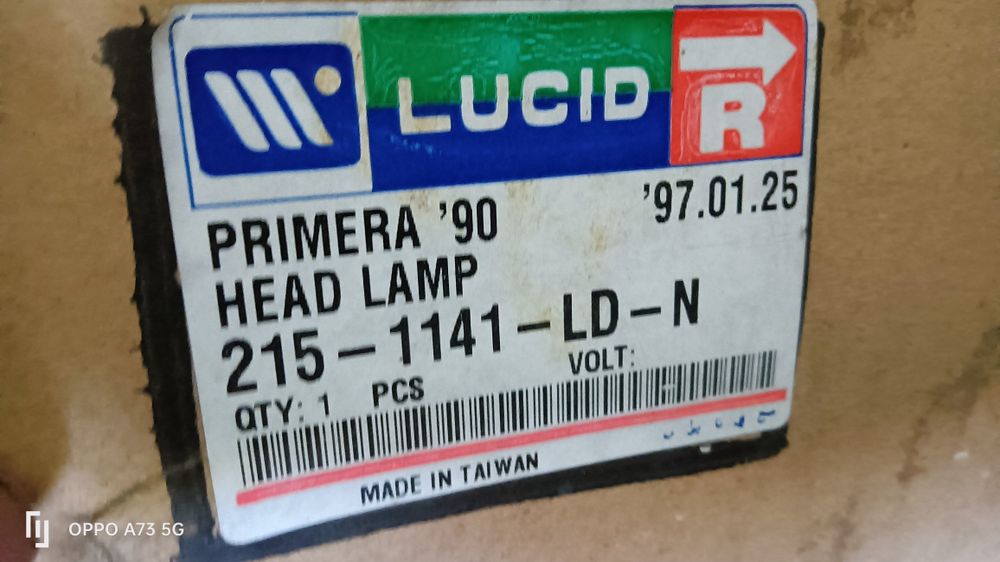 Farol Nissan Primera ótica 1990 direita