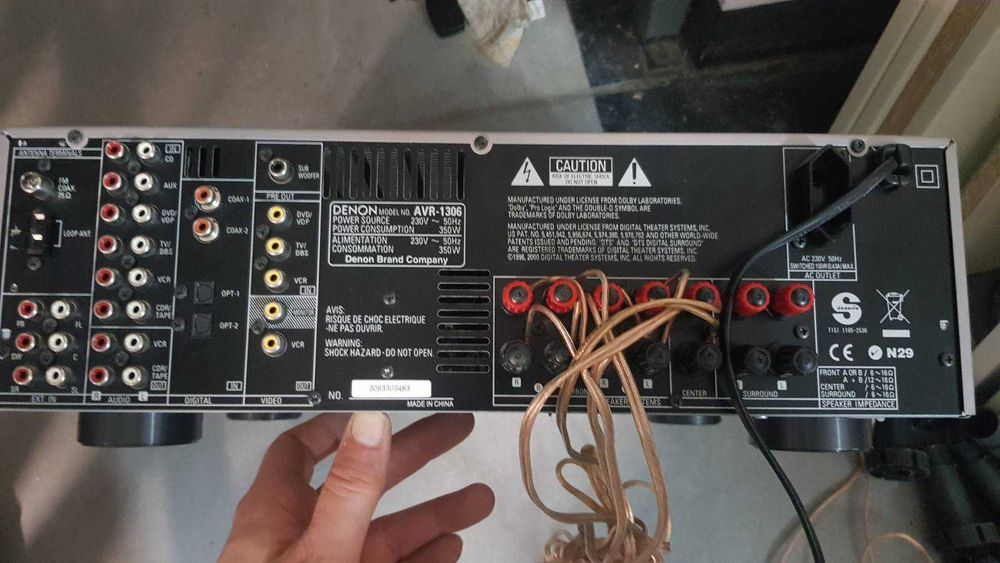 Kino domowe denon AVR-1306 z DVD WHARFEDALE 9.5 Diamond