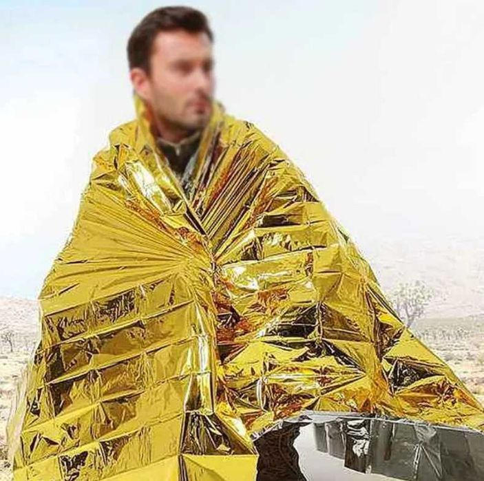 Conjunto 2 Mantas térmicas de sobrevivência