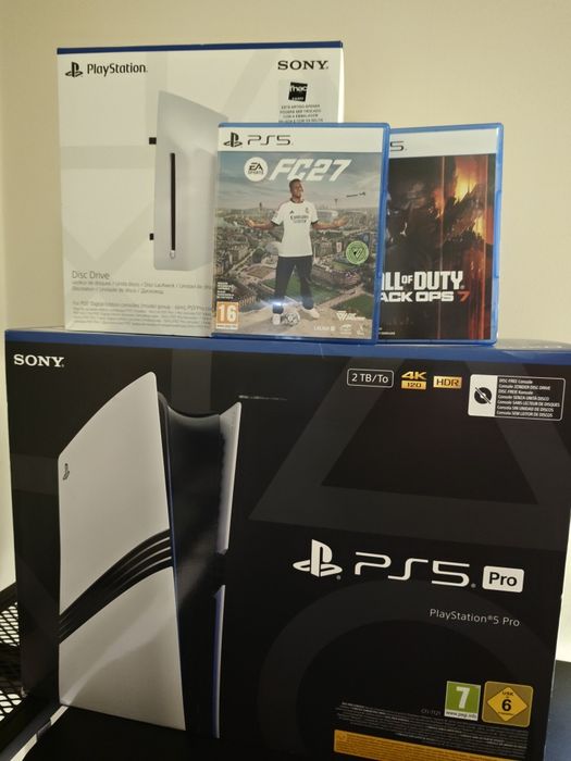 Ps5 pro+leitor+jogos