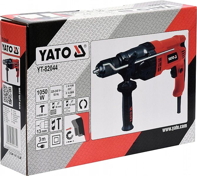 Wiertarka Udarowa Dwubiegowa 1050W Yt-82044 Yato #