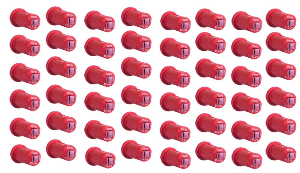 Komplet dysz na belką 24m do opryskiwacza 48 sztuk Albuz AVI TWIN 04