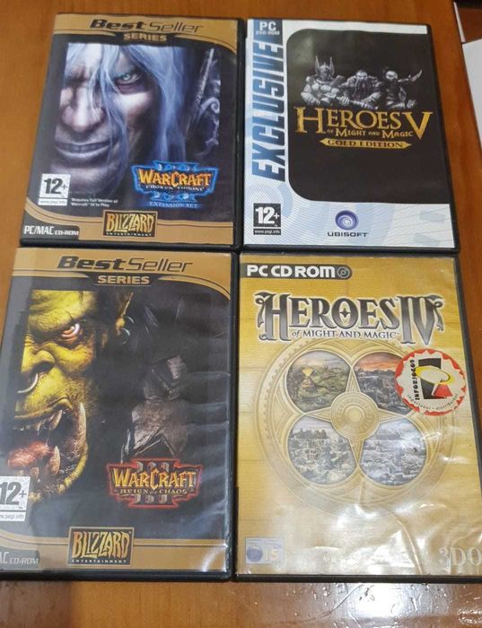 Jogos GBA, Nintendo DS, PS2, e PC