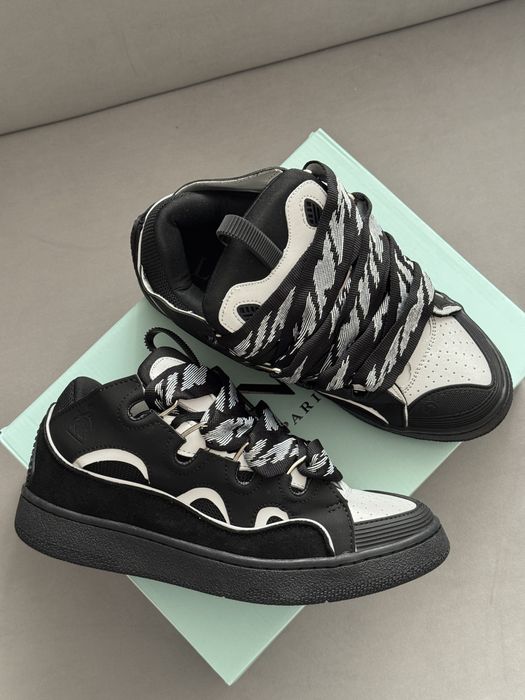 Lanvin Curb Black Reflective кроссовки оригинал мужские черные новые