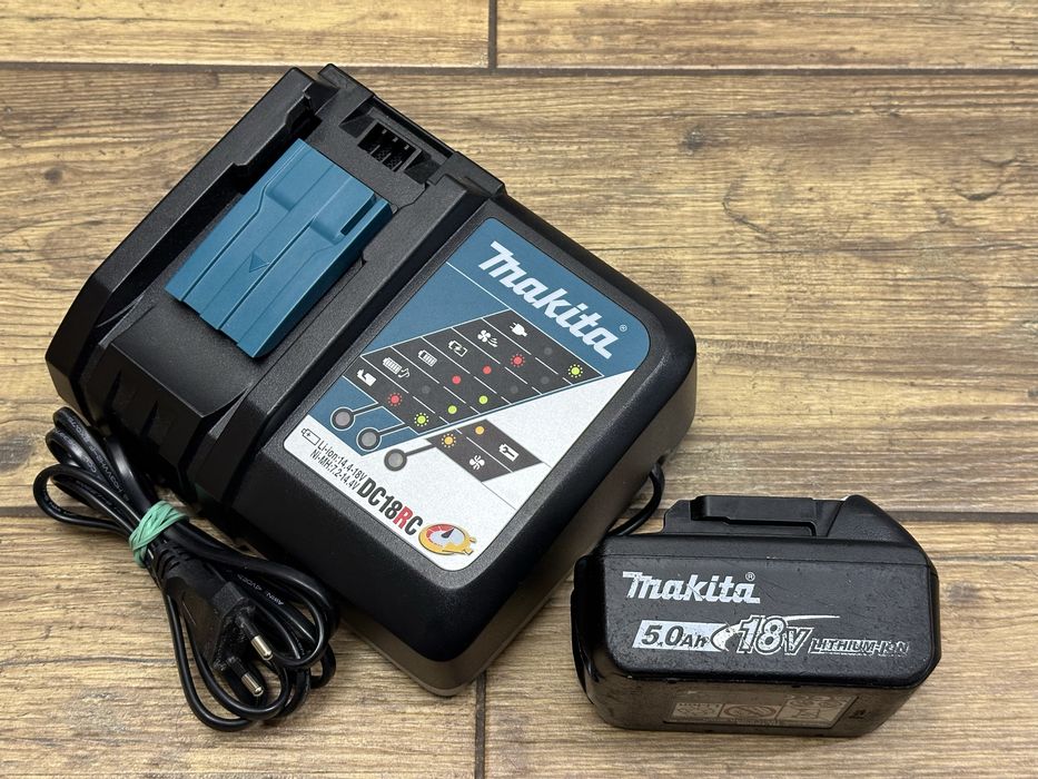 Makita akumulator 5Ah 18V 2022r. + szybka ładowarka DC18RC – komplet