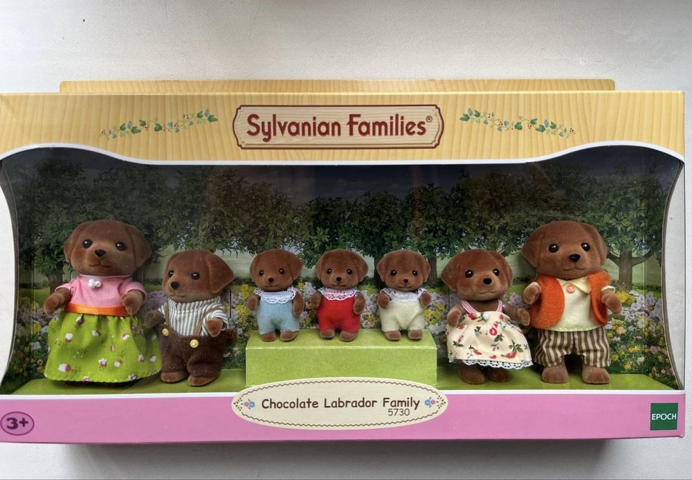 Sylvanian families Chocolate Labrador family 5730 /