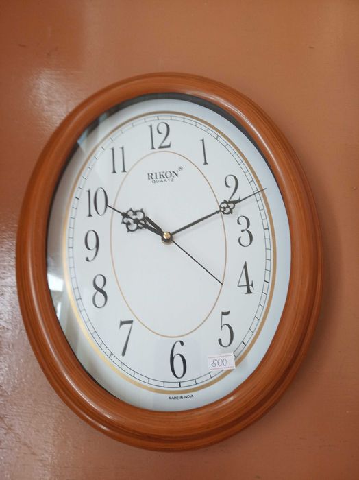 Великий настінний овальний годинник Rikon
