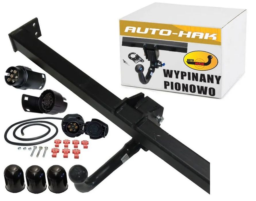 DACIA DUSTER 1 I 2010-2013 AUTOMAT HAK HOLOWNICZY Z WYPINANĄ PIONOWO NA KLUCZYK+WIĄZKA+7PIN13P