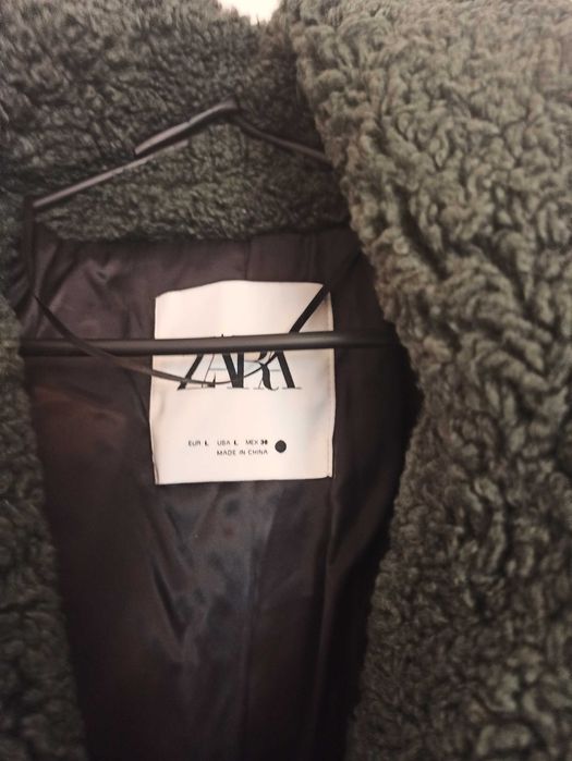 Płaszcz ze sztucznego baranka Zara rozm. L Nowy! Okazja!