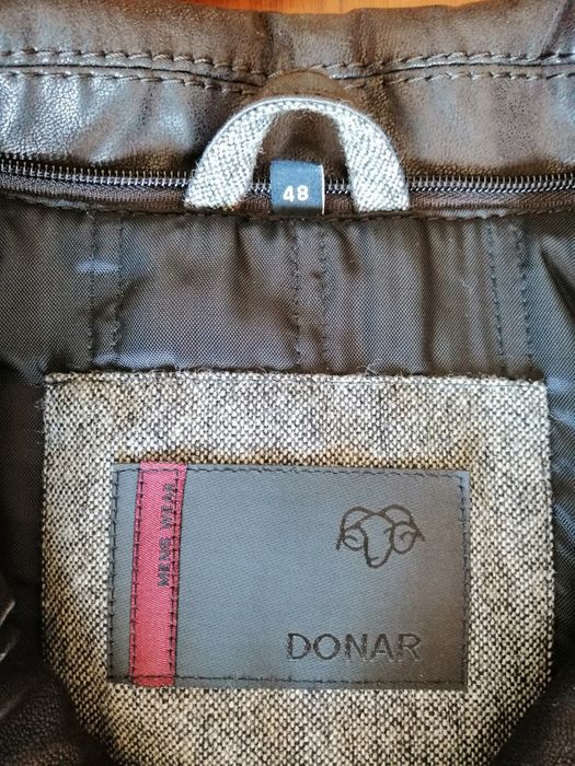 Kurtka Skórzana brązowa