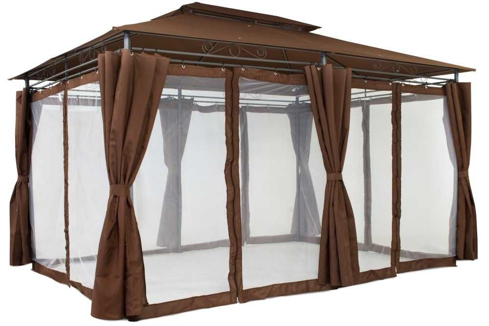 Pawilon ogrodowy Ibiza 3x4m brązowy Garden Point