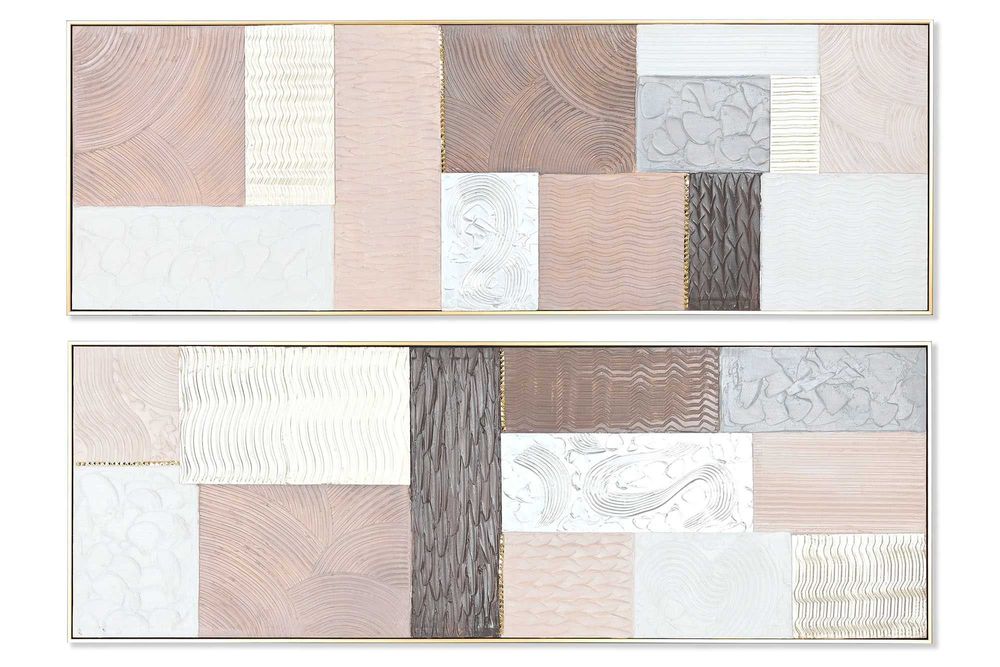 Quadro Abstracto 2 Modelos - 152x52cm By Arcoazul Design