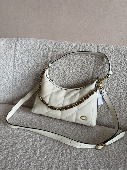 Сумка Coach Juliet Shoulder чорна/молочна
