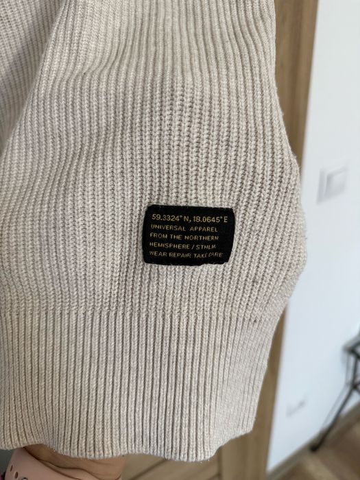 Sweter beżowy H&M L.O.G.G. golf XS