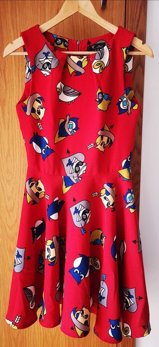 Vestido vermelho anos 50
