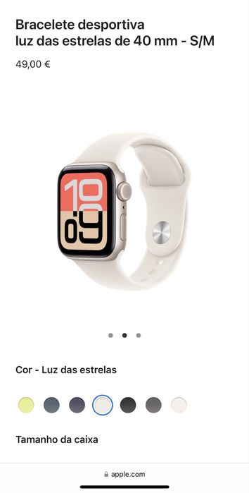 Pulseira Apple Watch Starlight 40mm (original)