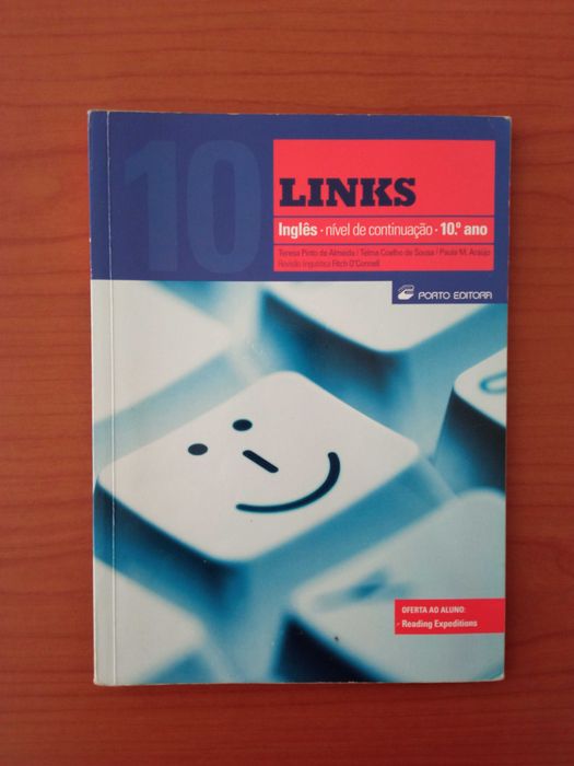 Links - Inglês 10.º ano (inclui livro de actividades)  Portes incluído