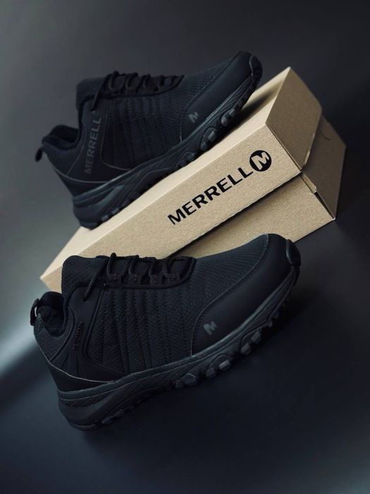 Зимние кроссовки на иеху Merrell / кожаные кросы merrell на холода