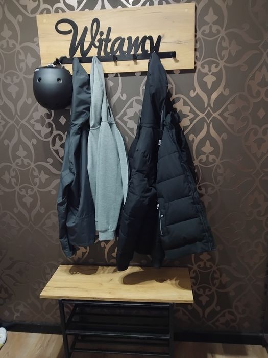 Komplet wieszak + ławeczka do przedpokoju