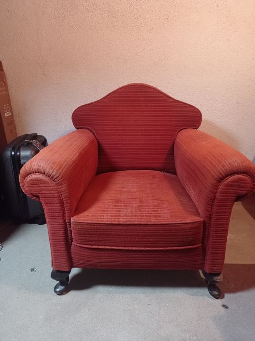 Poltrona vintage veludo