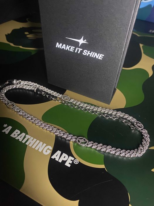 Signature Iced Cuban Link Chain 5mm Silver (Make It Shine)