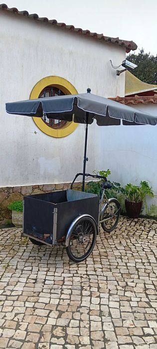 Street food bicicleta venda ambulante