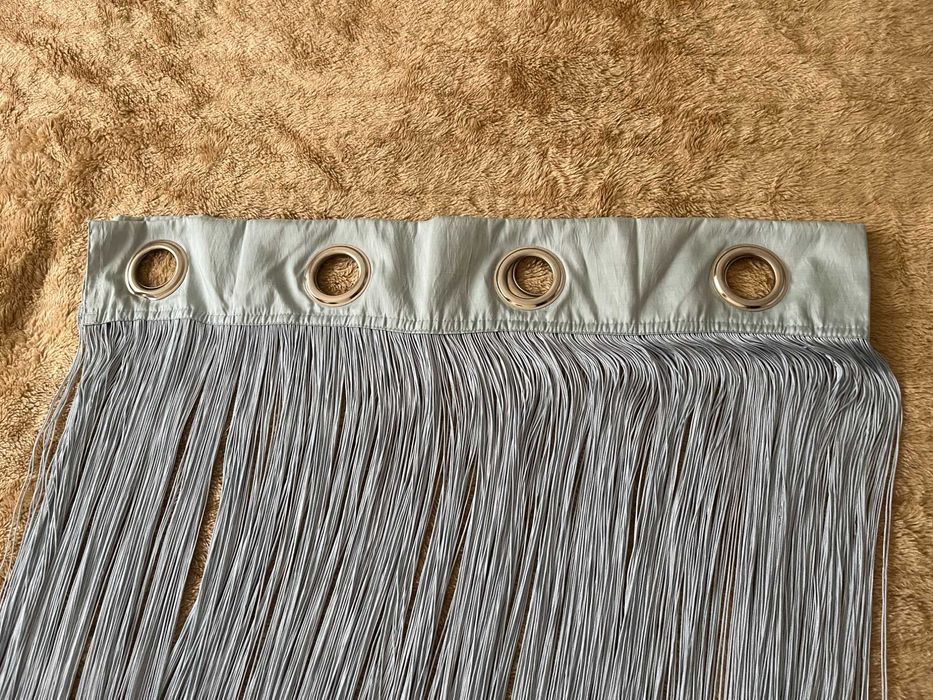 3 Light Blue Beaded Curtains (EACH) 140cm x 220cm