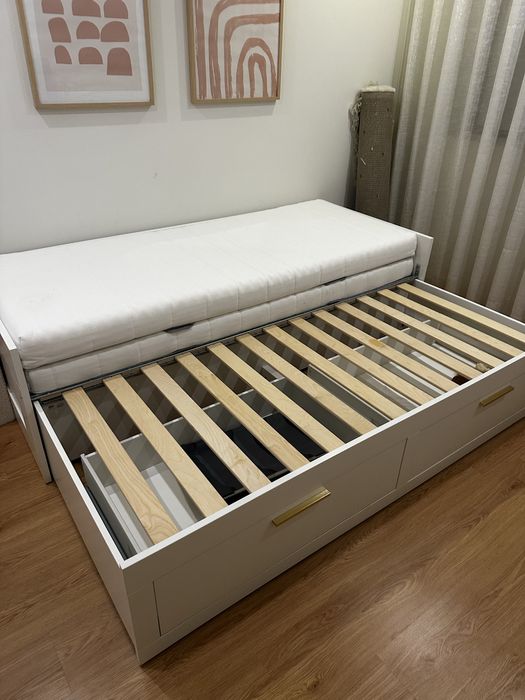 Cama Brimmes nova 80x200 com 2 colchoes