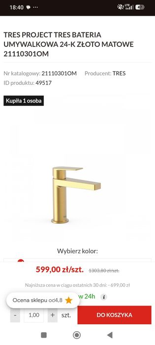 Bateria TRES, Wyprzedaż -60%