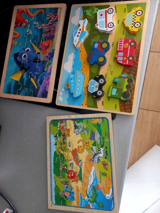 Puzzle układanki 3 szt