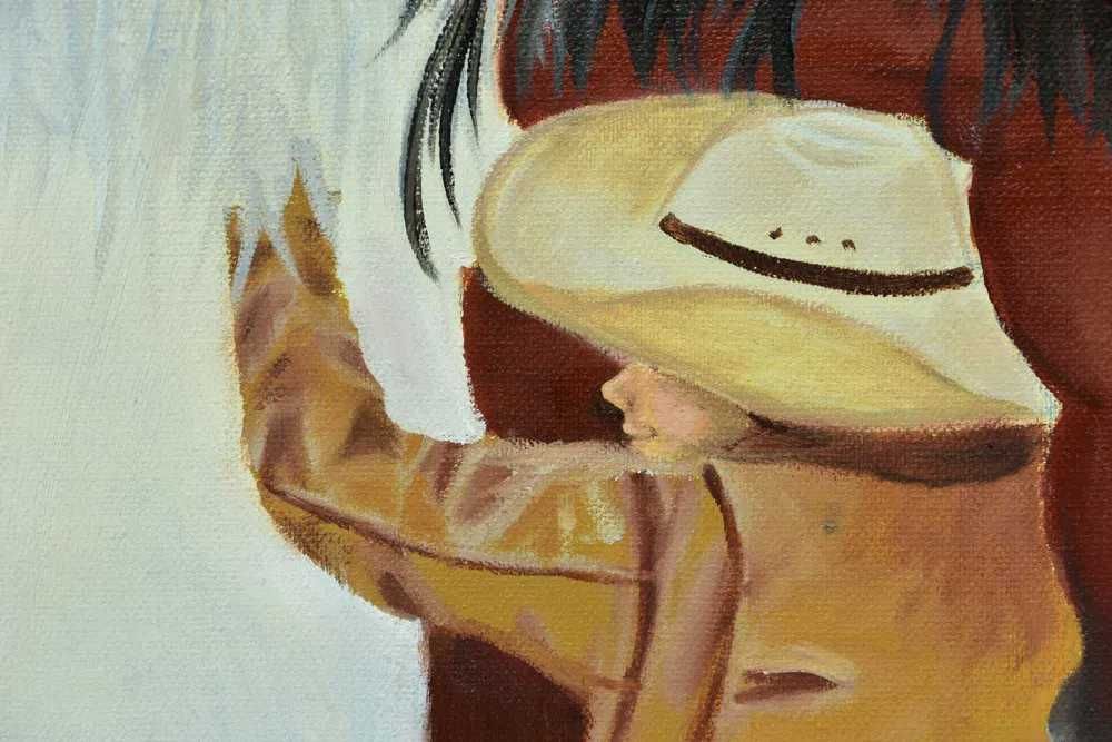 Quadro - Pintura a Óleo Original "Abraço Quentinho"
