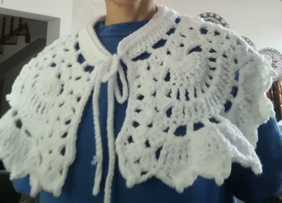 Kołnierz pelerynka crochet collar