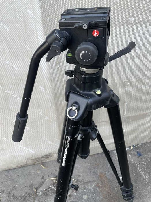 Алюминиевый штатив с редуктором Manfrotto 475B + головка 501