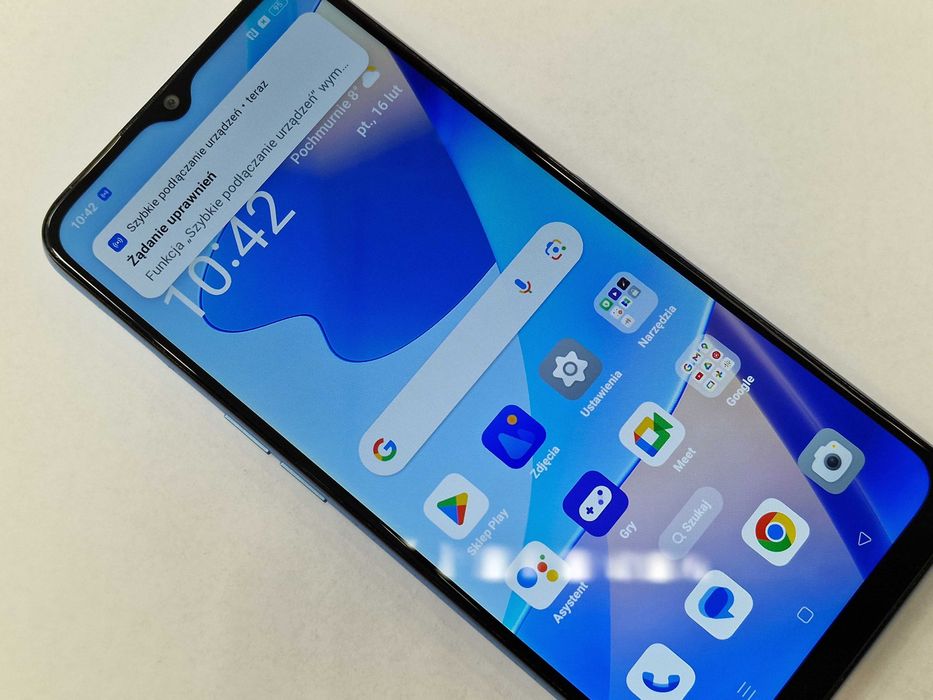 Oppo A54s Dual SIM/ 4GB/ 128GB/ Pearl Blue/ Grade A- + ładowarka