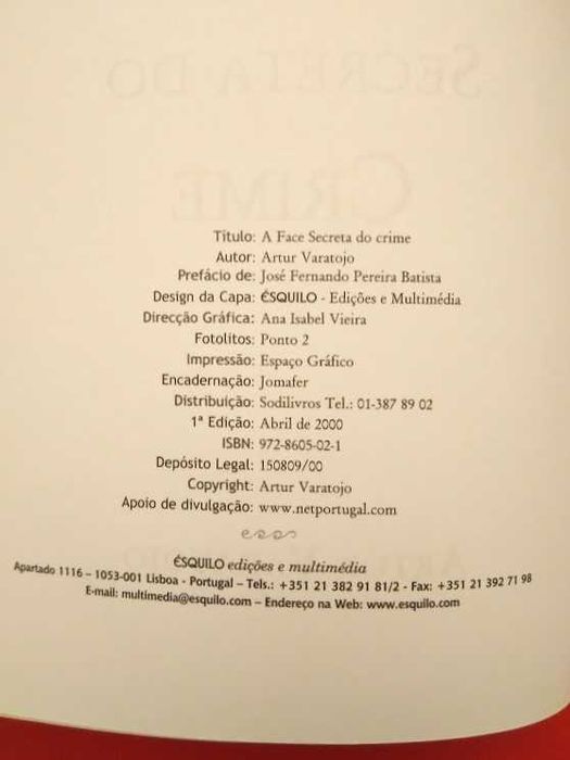 Artur Varatojo - A face secreta do crime