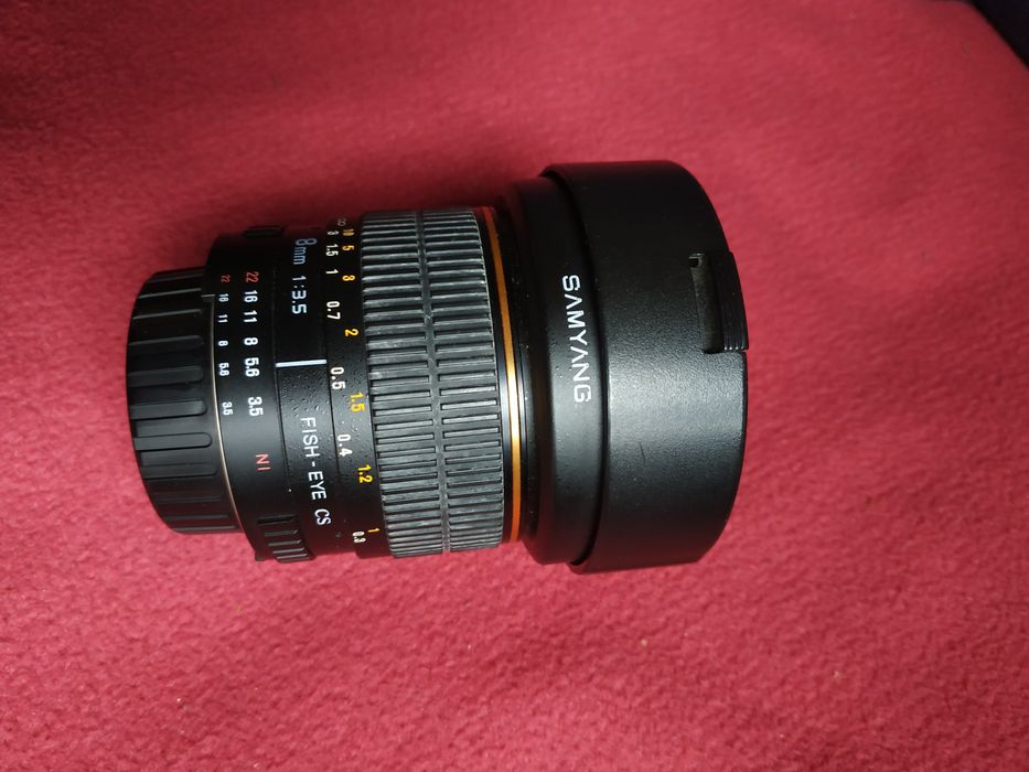 Samyang 8mm f/3.5 Aspherical Fish-eye CS mocowanie NIKON DX Ruda