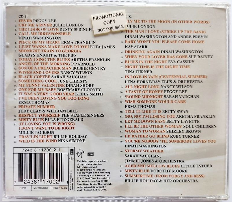 Lady Sings The Blues 2CD 2002r Promo