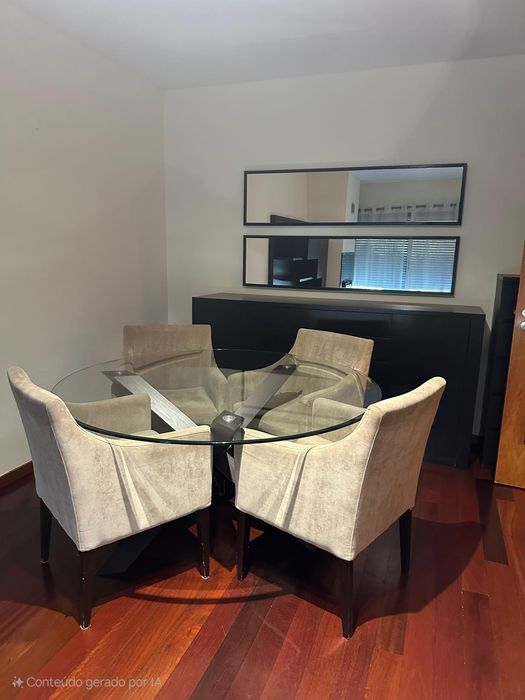 Aparador de sala c/ 2 espelhos de parede