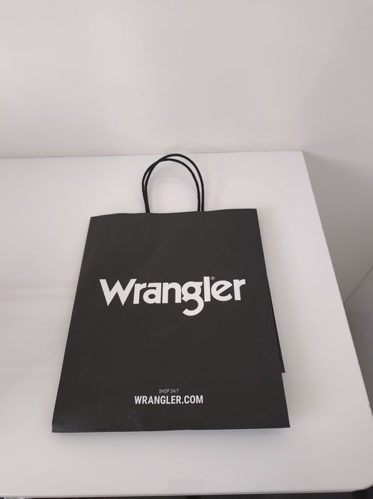 Wrangler Lee czarna papierowa torebka