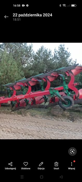 Pług obrotowy kverneland f 160